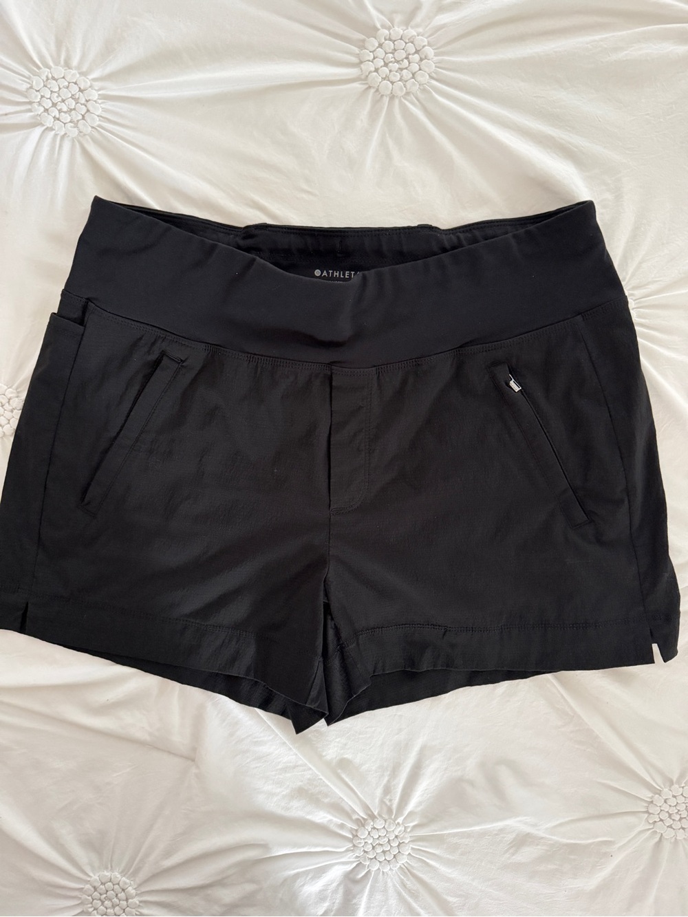 Athleta Black Performance Waistband Shorts